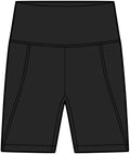 Move Bougie Performance Biker Shorts — Back Wordmark