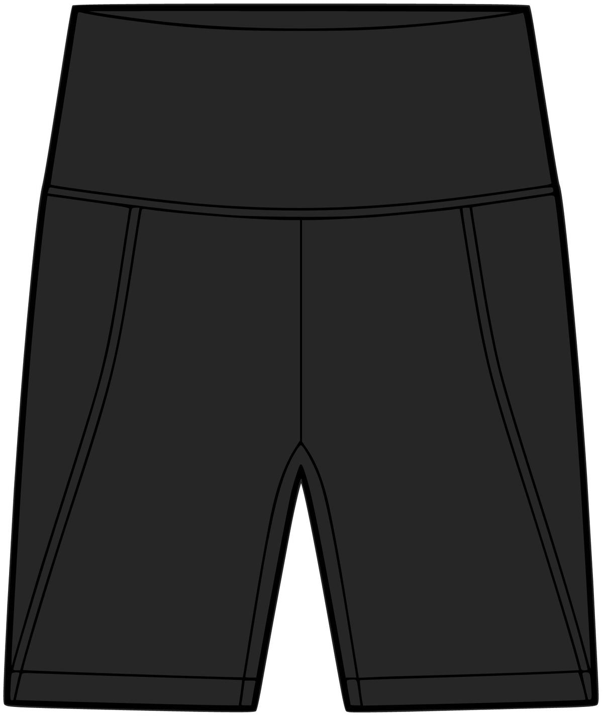 Move Bougie Performance Biker Shorts — Back Wordmark