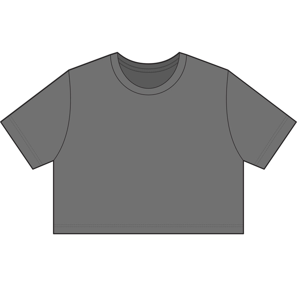Bougie Crop Tee — Women's Stone Wash Cropped T-Shirt
