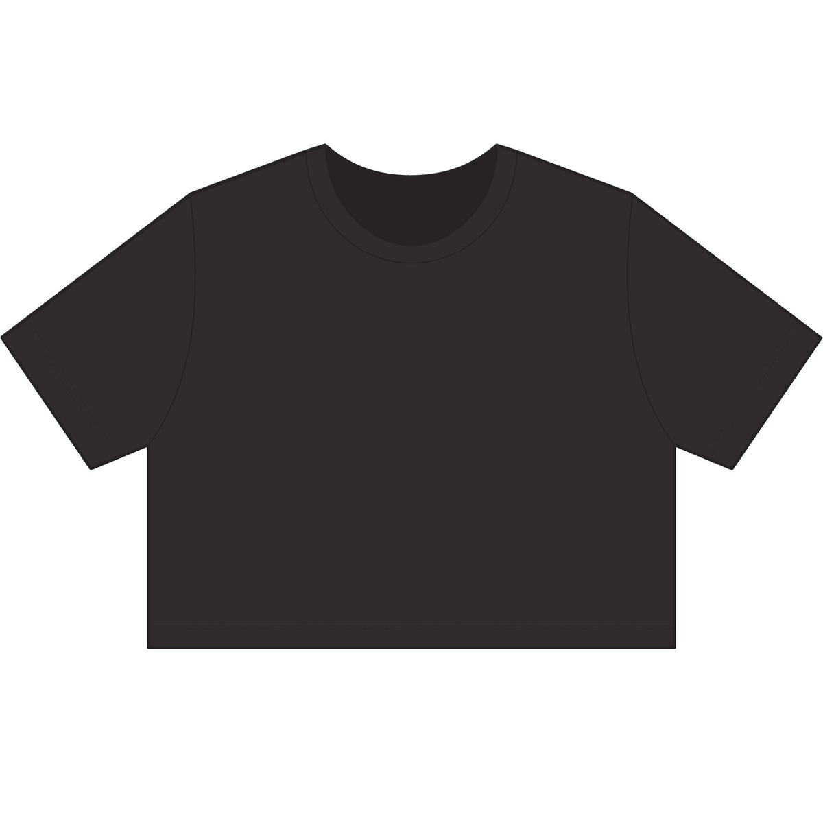 Bougie Crop Tee — Women's Stone Wash Cropped T-Shirt