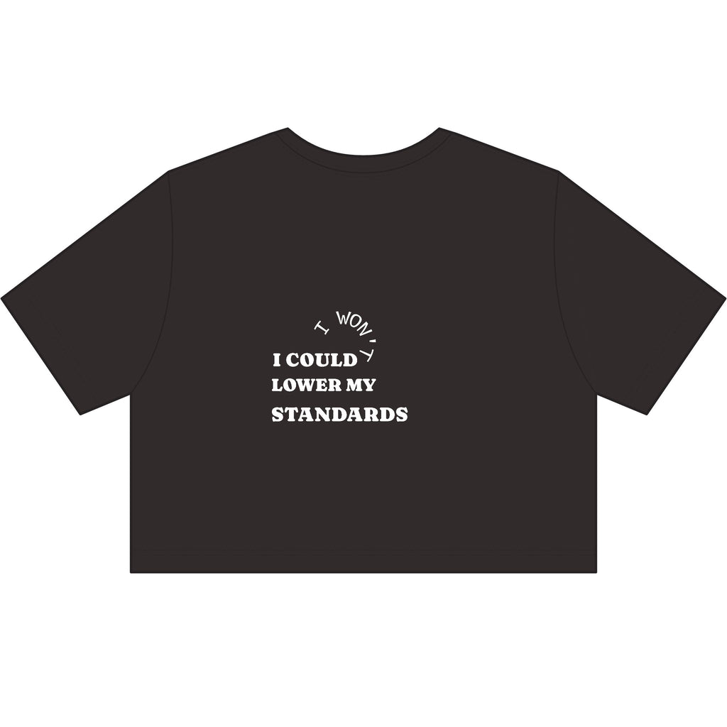 Bougie Crop Tee — Women's Stone Wash Cropped T-Shirt