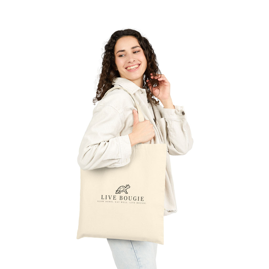 Bougie AF Minimalist French-Inspired Cotton Canvas Tote Bag
