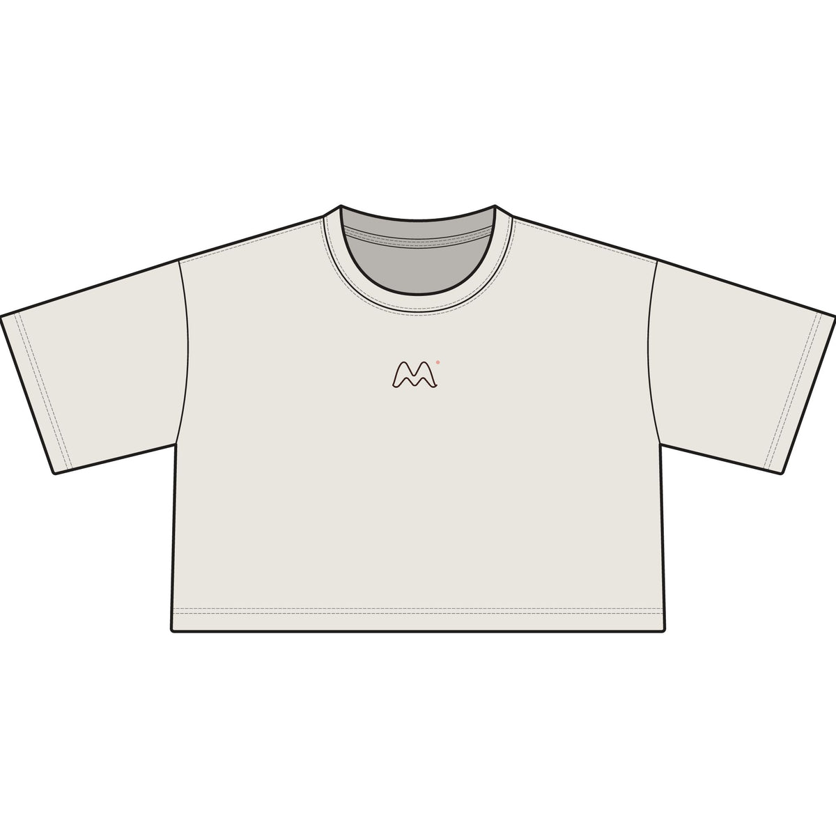 Move Bougie Fitted Crop Tee