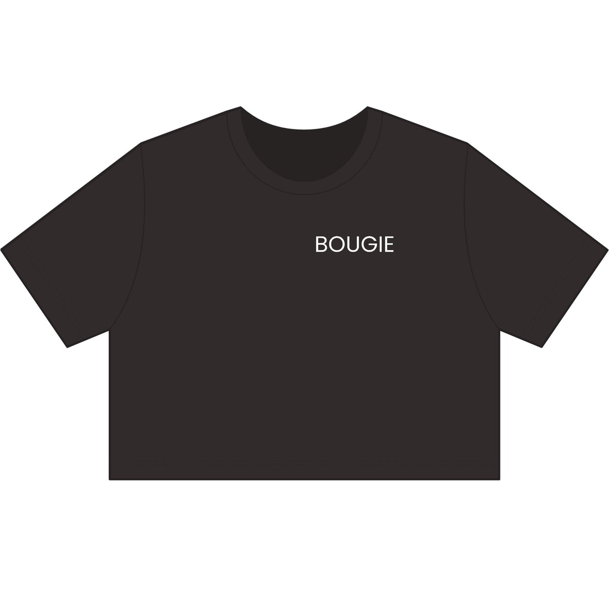 Bougie Crop Tee — Women's Stone Wash Cropped T-Shirt