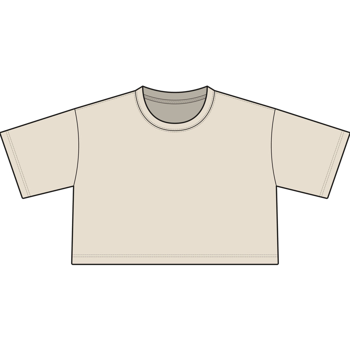 Move Bougie Fitted Crop Tee