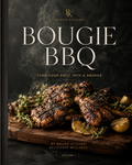 Bougie BBQ Grill Guide cover: how to turn a backyard charcoal grill into a smoker, free guide by Nikki Angel.