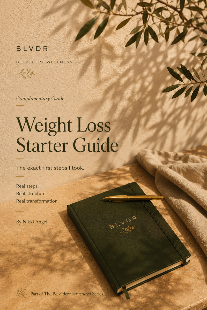 You're Not Lazy free weight loss starter guide cover — first-step framework for women juggling work, family, and wellness.