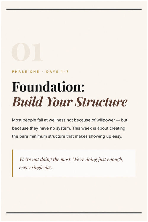 Stop Starting Over — A 21-Day Wellness Reset