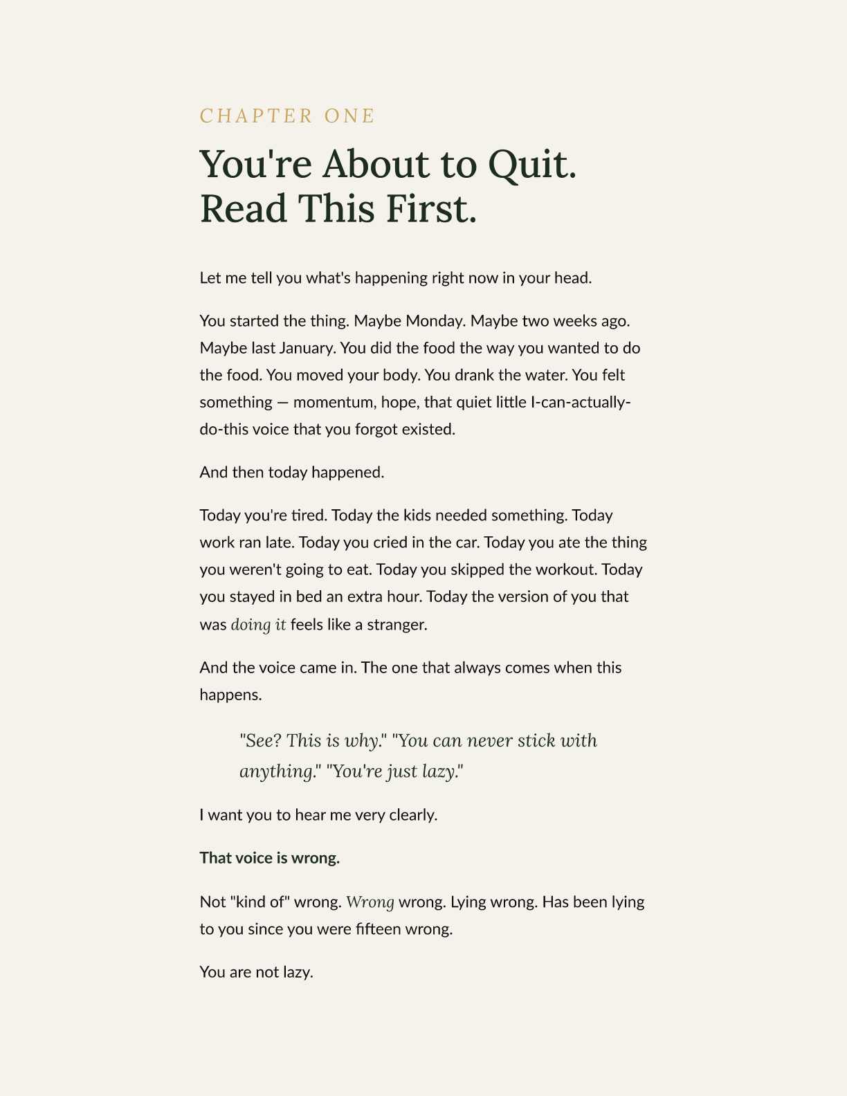 The Mindset Shift ebook pages: three small moves to make tonight.