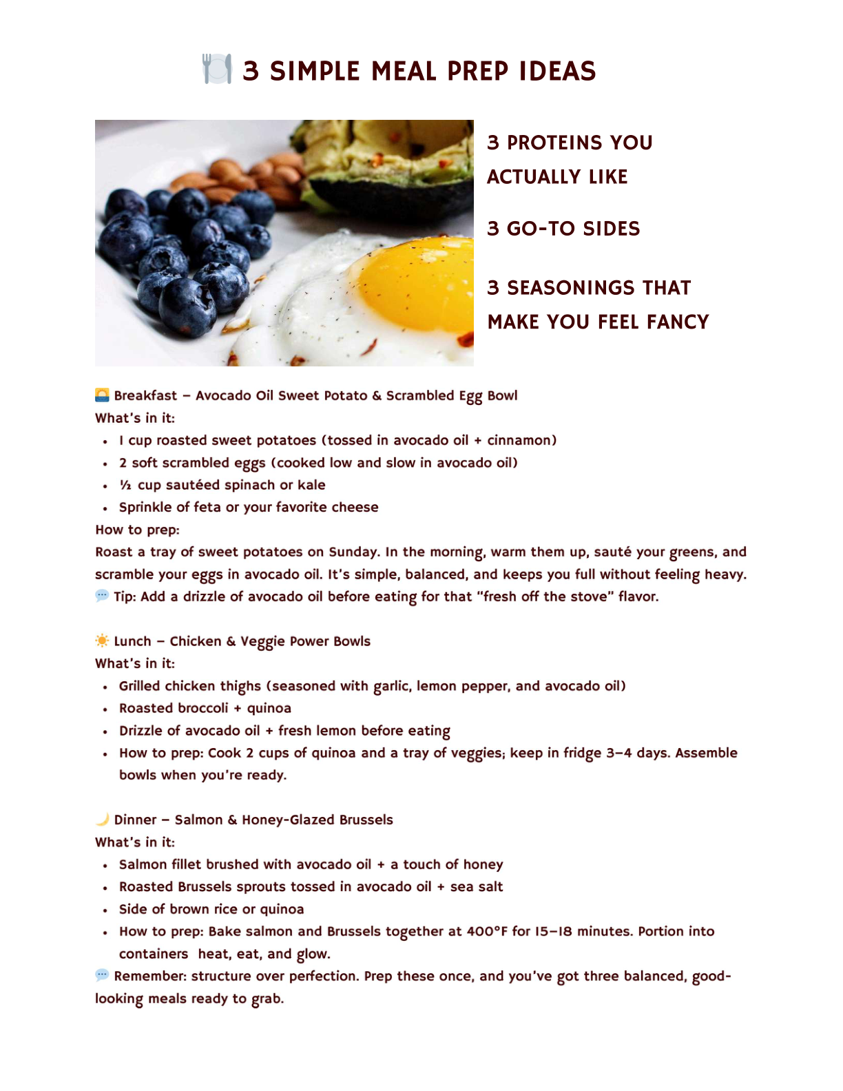 Meal Prep KickStart for the BusyBody