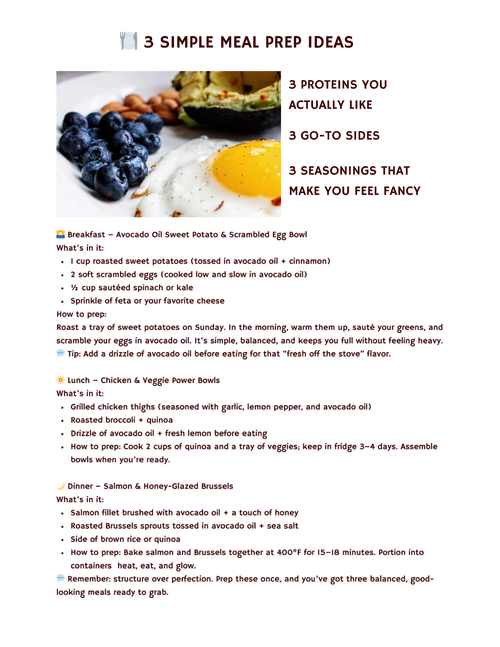 Meal Prep KickStart for the BusyBody
